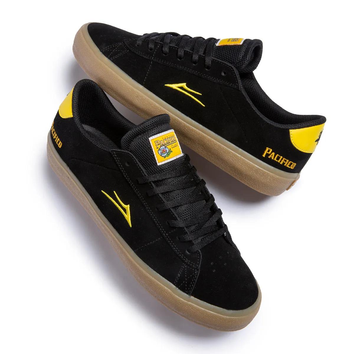 Newport - Black/Yellow Suede