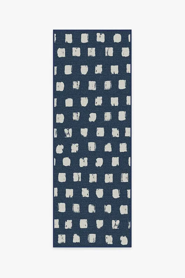 Outdoor Cobblestone Navy Rug