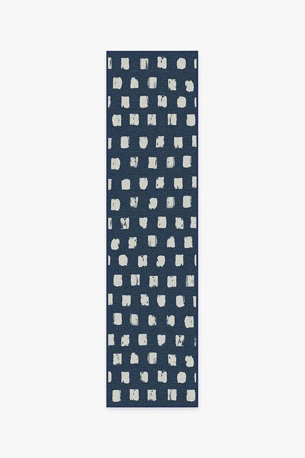 Outdoor Cobblestone Navy Rug