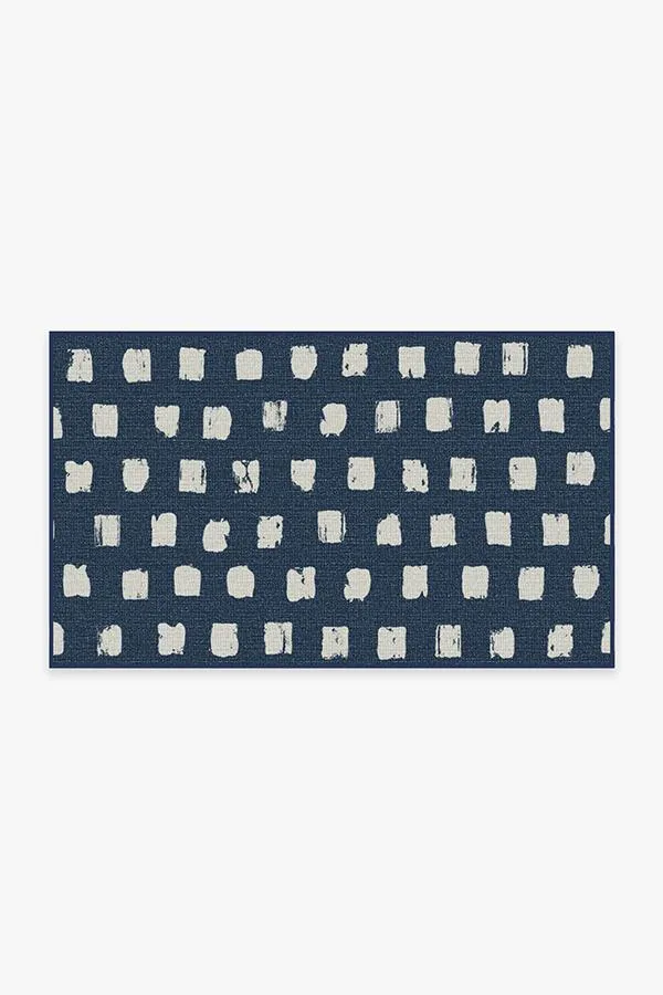 Outdoor Cobblestone Navy Rug