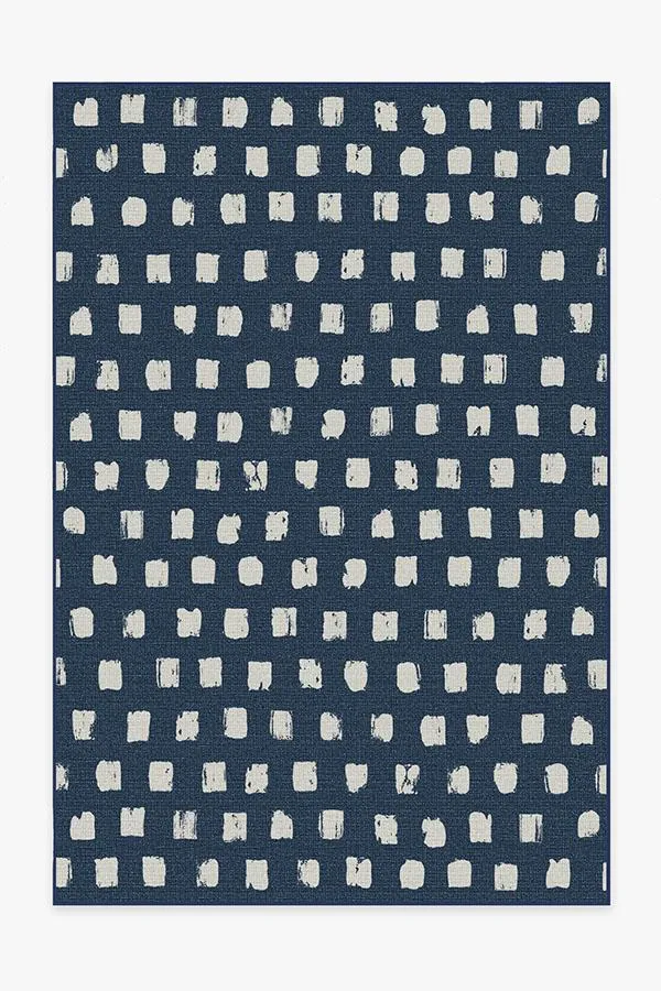 Outdoor Cobblestone Navy Rug