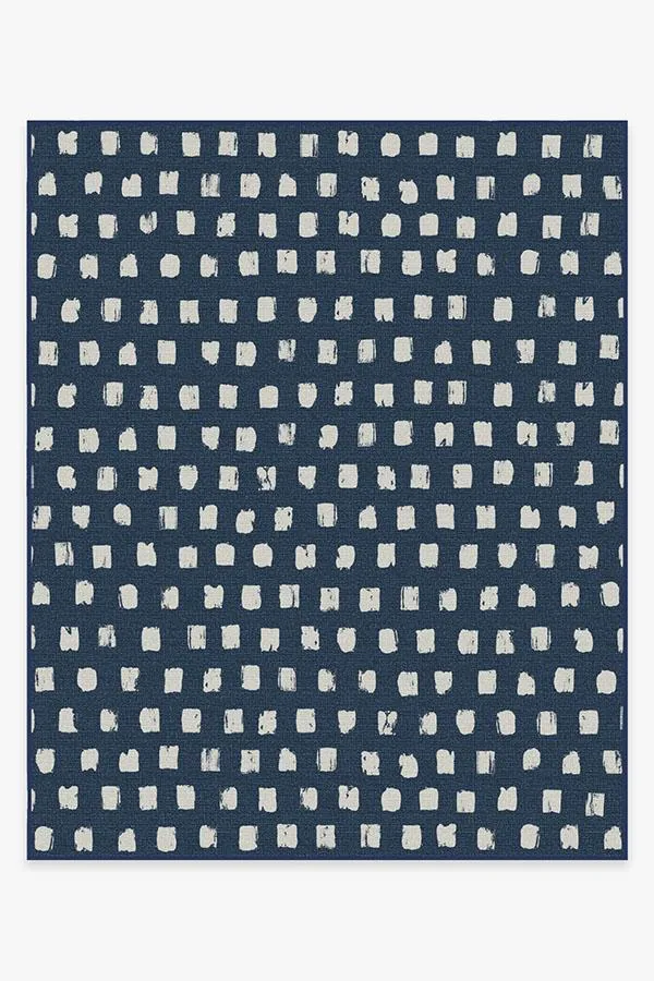 Outdoor Cobblestone Navy Rug