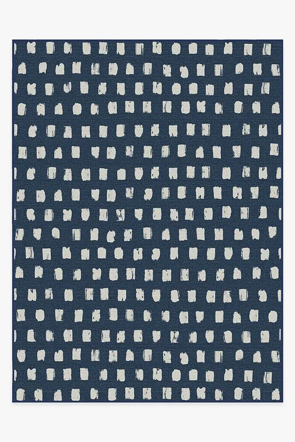 Outdoor Cobblestone Navy Rug