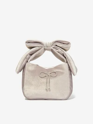 Patachou Girls Velvet Handbag in Gold (21cm)