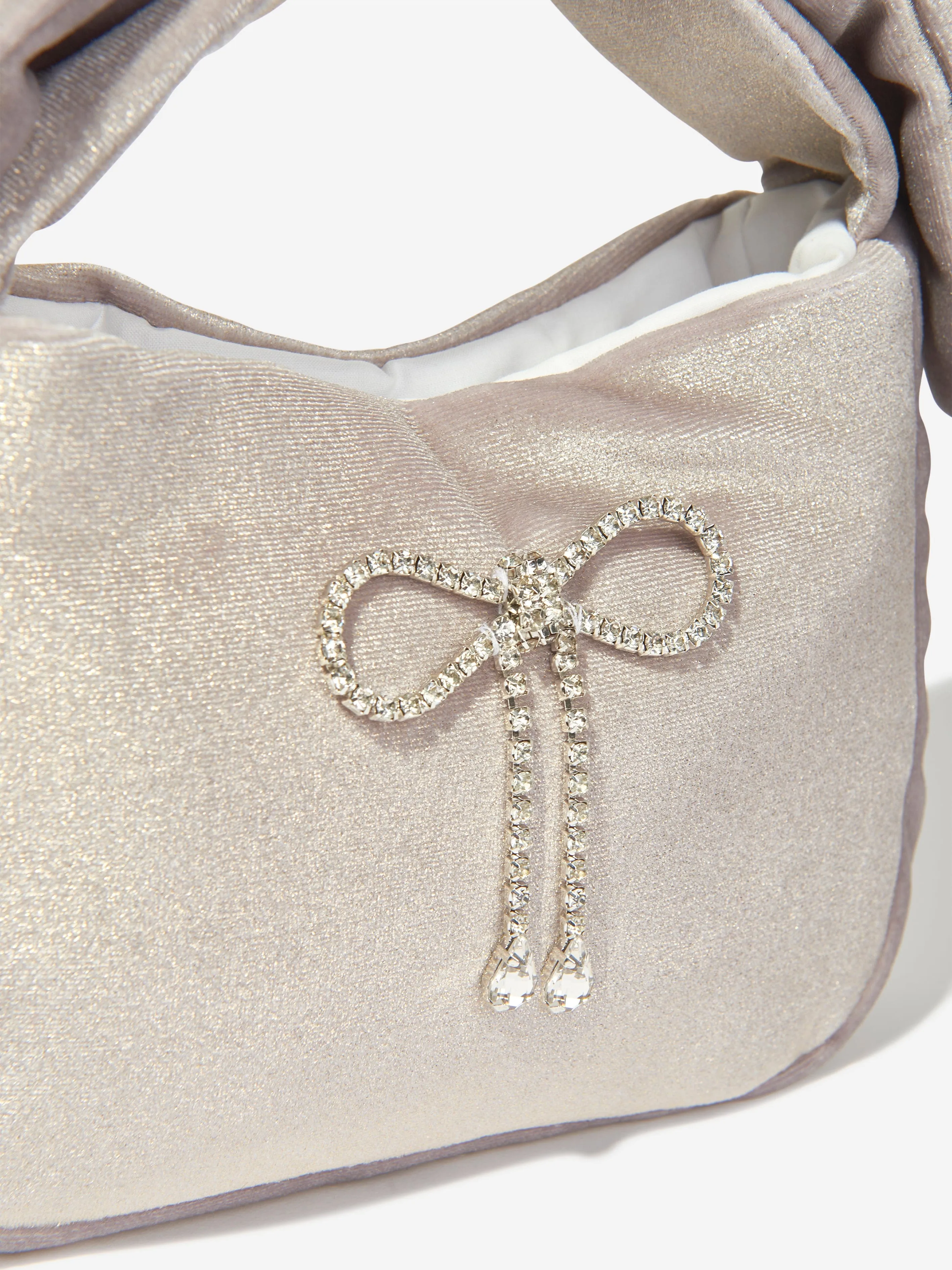 Patachou Girls Velvet Handbag in Gold (21cm)
