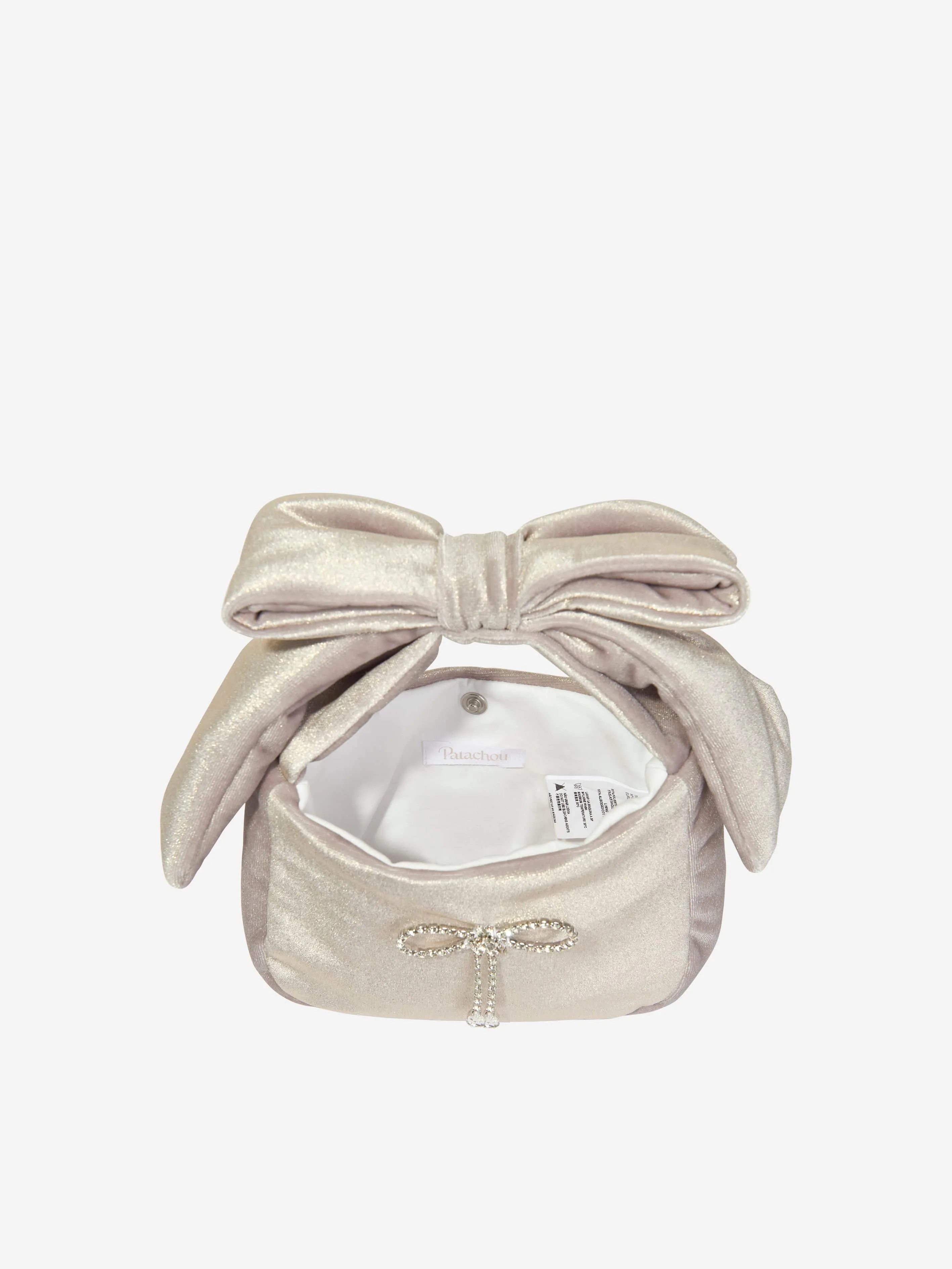 Patachou Girls Velvet Handbag in Gold (21cm)