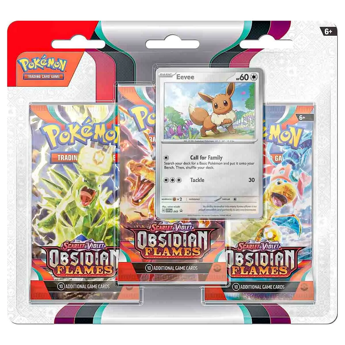 Pokémon TCG: Scarlet & Violet 3: Obsidian Flames Booster 3 Pack: Eevee
