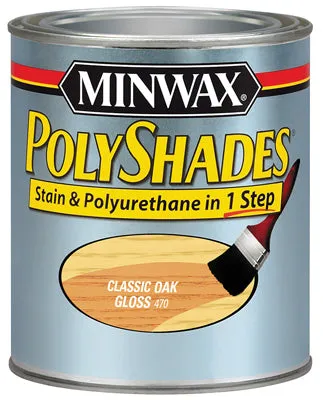 Polyshades Wood Stain Finish QUART - GLOSS - CLASSIC OAK