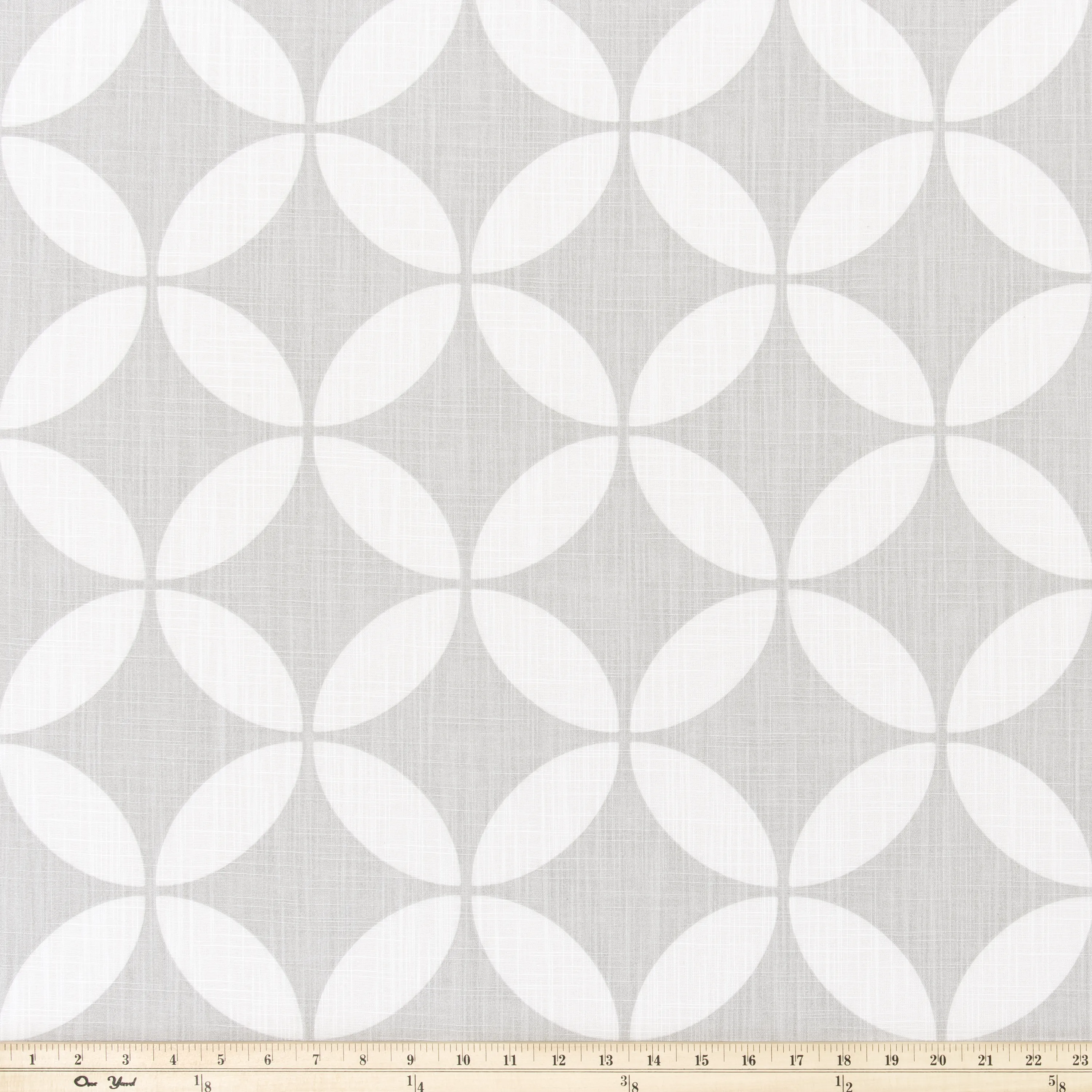 Radiant French Grey Slub Canvas Fabric By Premier Prints