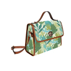 Retro Handbag, Green Purse Women, Satchel Bag, Satchel handbag, Green Handbag, nature print handbag, Satchel Purse, Abstract Handbag