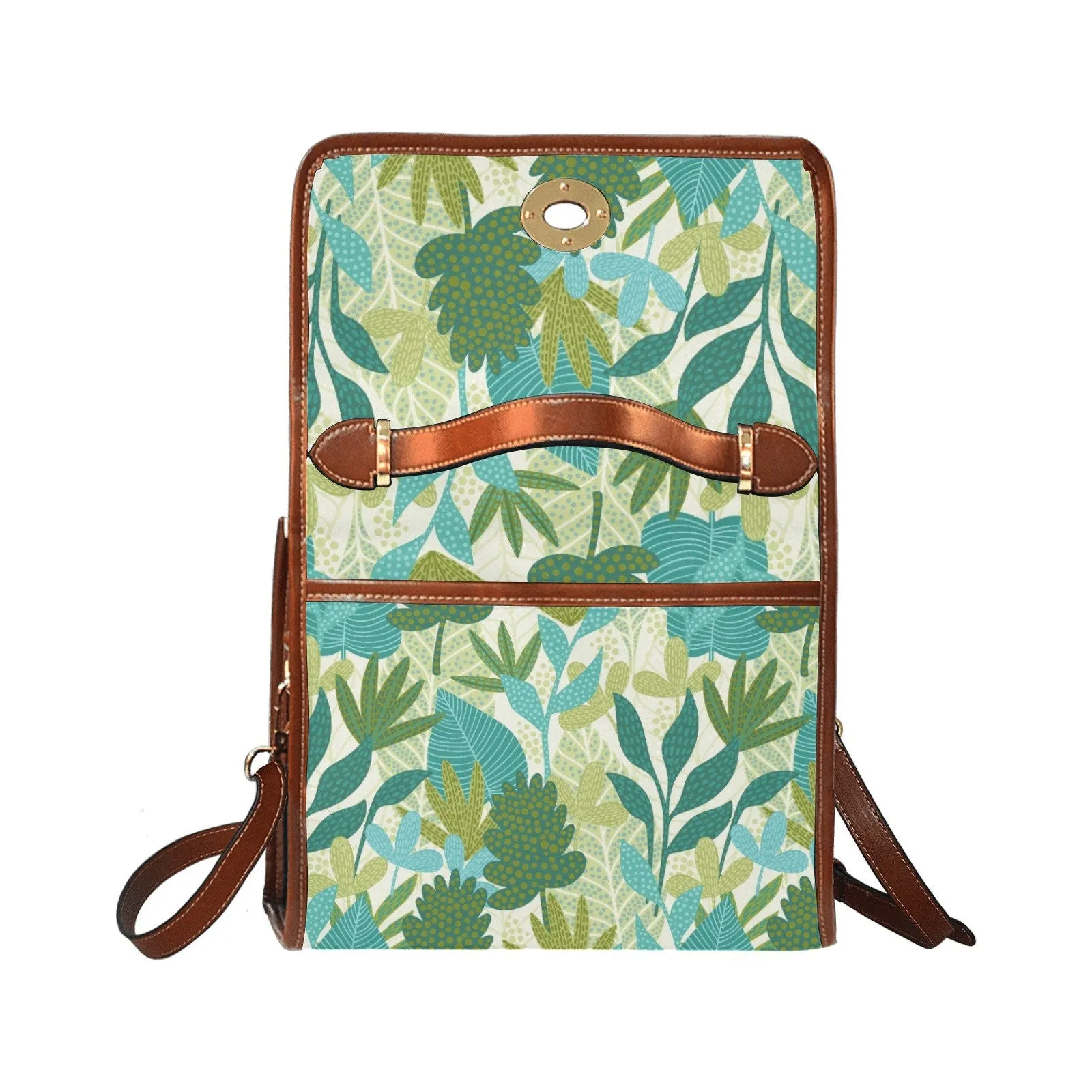 Retro Handbag, Green Purse Women, Satchel Bag, Satchel handbag, Green Handbag, nature print handbag, Satchel Purse, Abstract Handbag