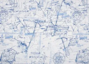 Schooner Nautical Fabric By Premier Prints