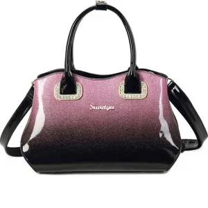 Shiny Top-Handle Bag