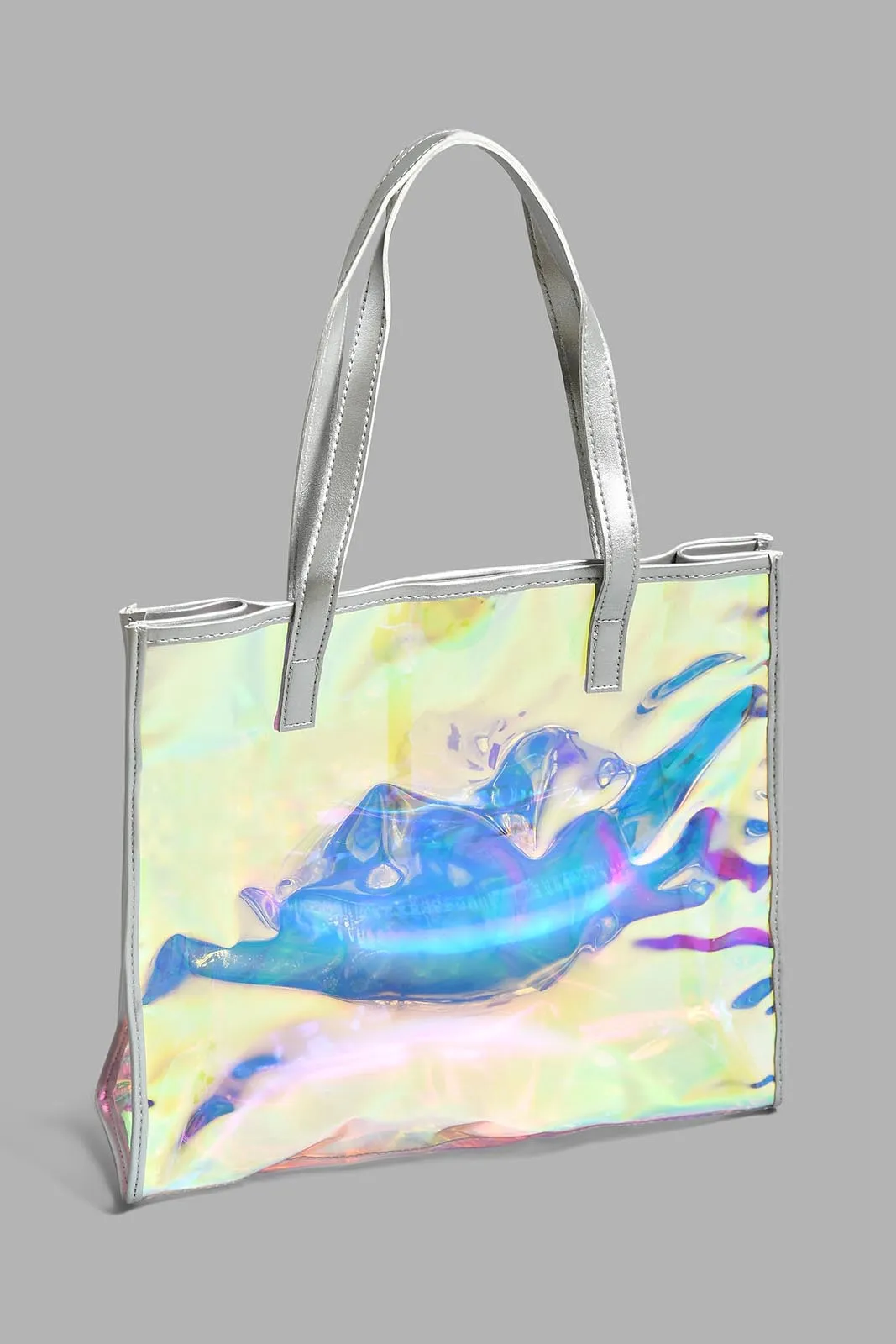 Silver Shiny Shopper