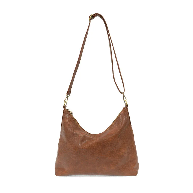 Slouchy Hobo Bag - L8132-02-SADDLE   Women's