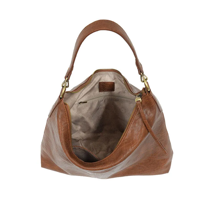 Slouchy Hobo Bag - L8132-02-SADDLE   Women's