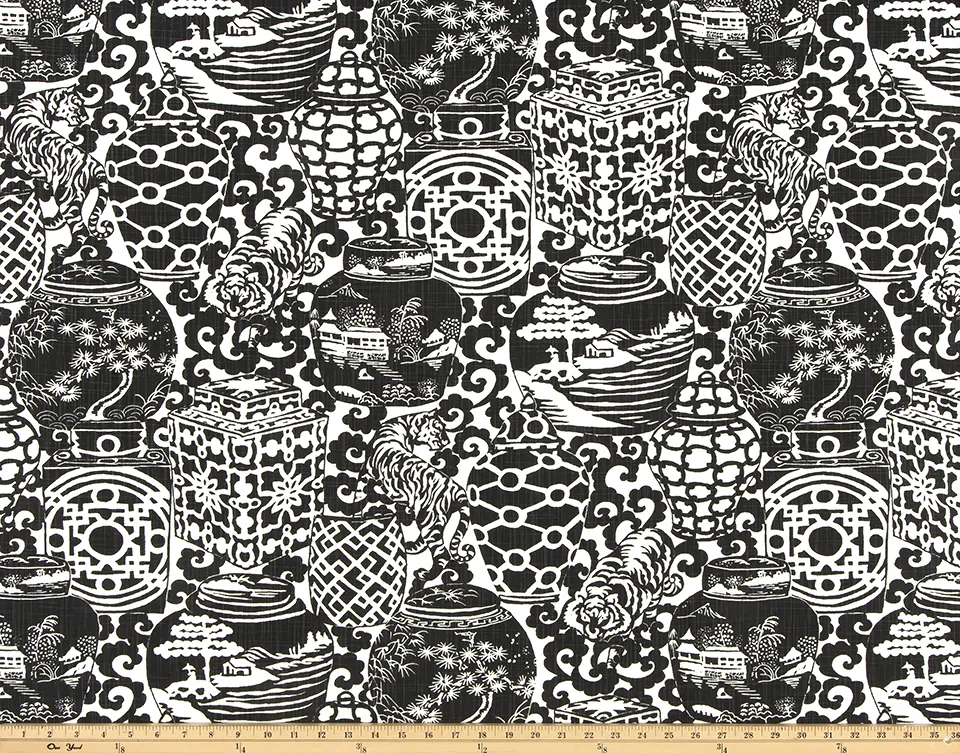 Sunda Raven Slub Canvas