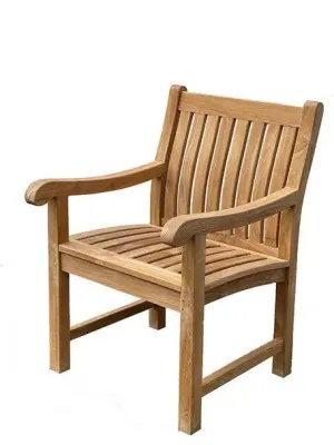 Teak Dining Arm Chair By Classic Teak