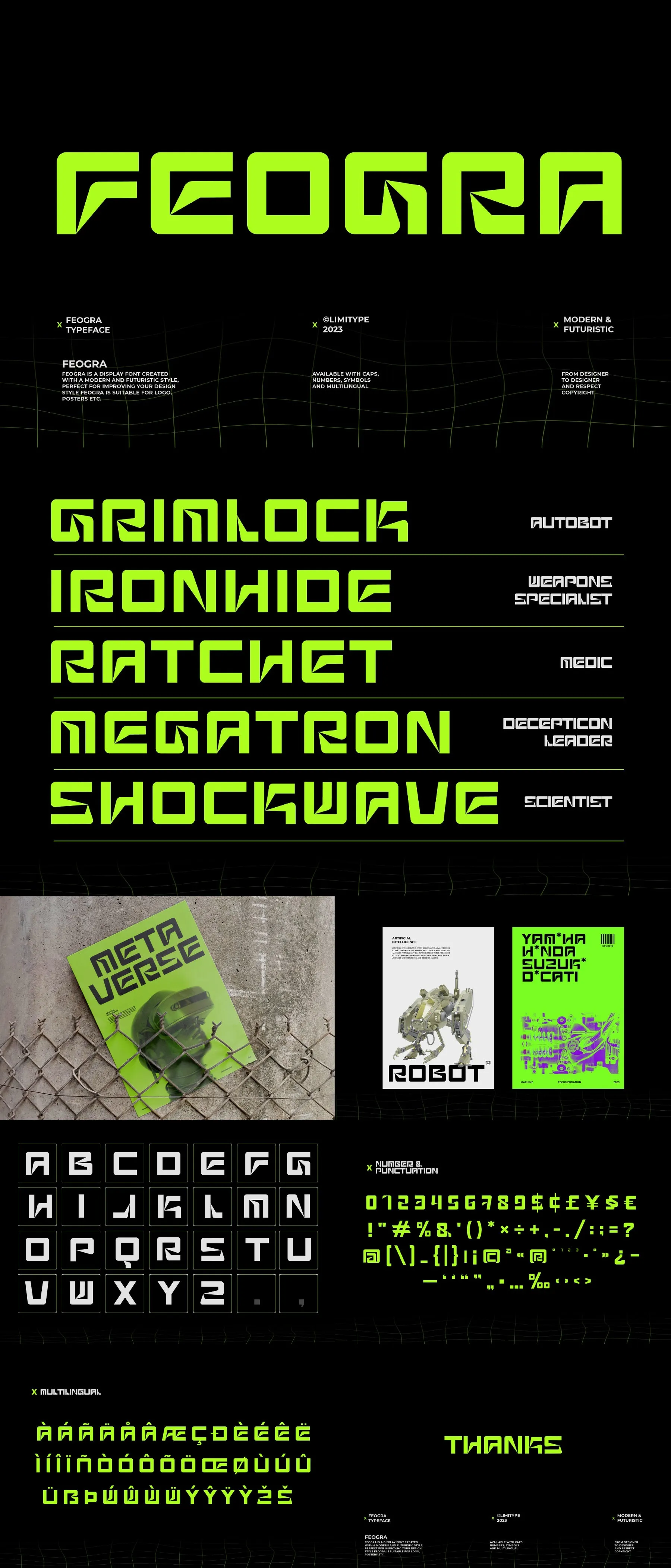 The Future Tech Font Library