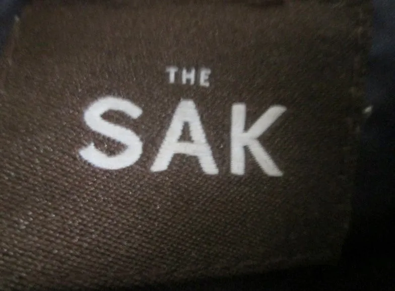 THE SAK Hobo Shoulder Bag Knit Vegan Handbag Purse Hippie Sling BLUE