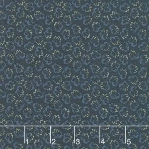 Through the Years - Wings of Time Navy Yardage