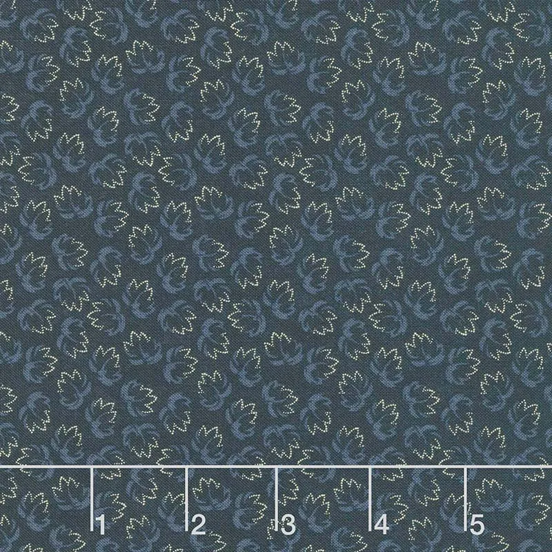 Through the Years - Wings of Time Navy Yardage