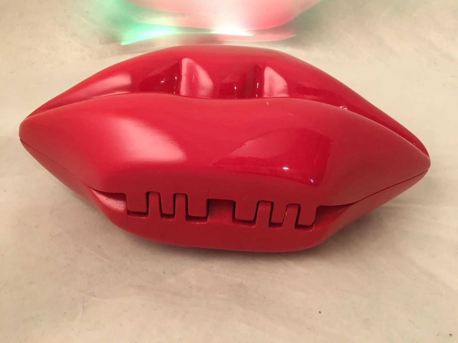 Timmy Woods of Beverly Hills Red Lips Pop Art Clutch Handbag Novelty Bag