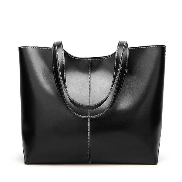 Wenkouban  Big Women's PU Handbags Bucket Shoulder Bag Large Capacity Ladies Shopping Bag Luxury Handbags Ladies Bag Designer Bags