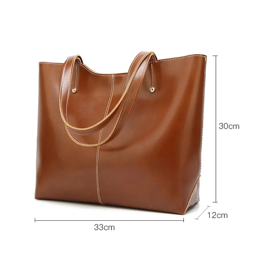 Wenkouban  Big Women's PU Handbags Bucket Shoulder Bag Large Capacity Ladies Shopping Bag Luxury Handbags Ladies Bag Designer Bags