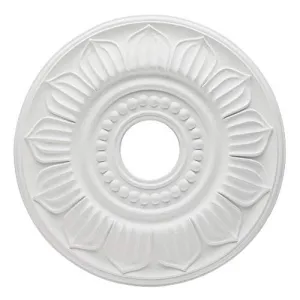 Westinghouse 7775600 White Finish Francesca Polyurethane Ceiling Medallion